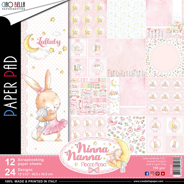 Ciao Bella Ninna Nanna 12x12 Paper Pack