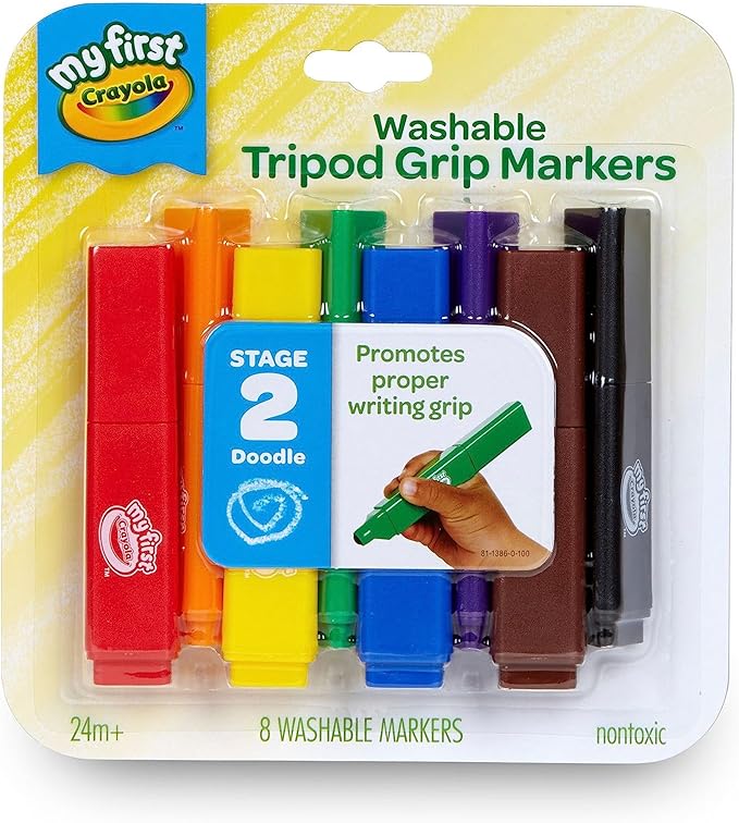Crayola Washable Tripod Grip Markers