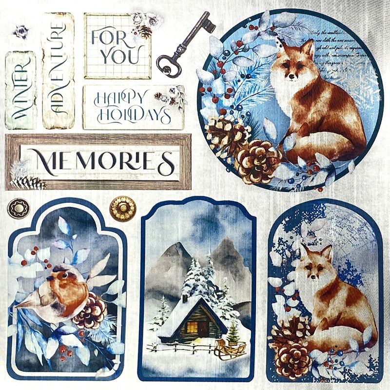 6X6 Deluxe Paper, Silver - Winter Journey