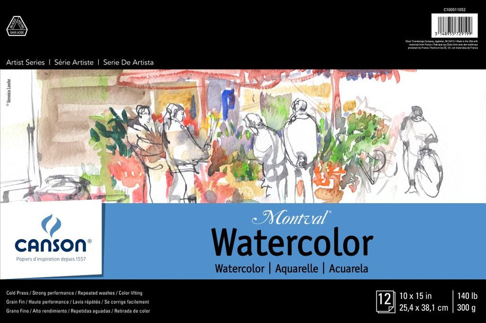 Carson Montval Watercolor Paper 10x15