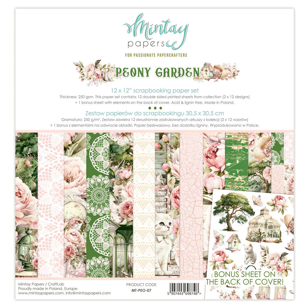 Mintay Papers - Peony Garden 12x12 Paper Set
