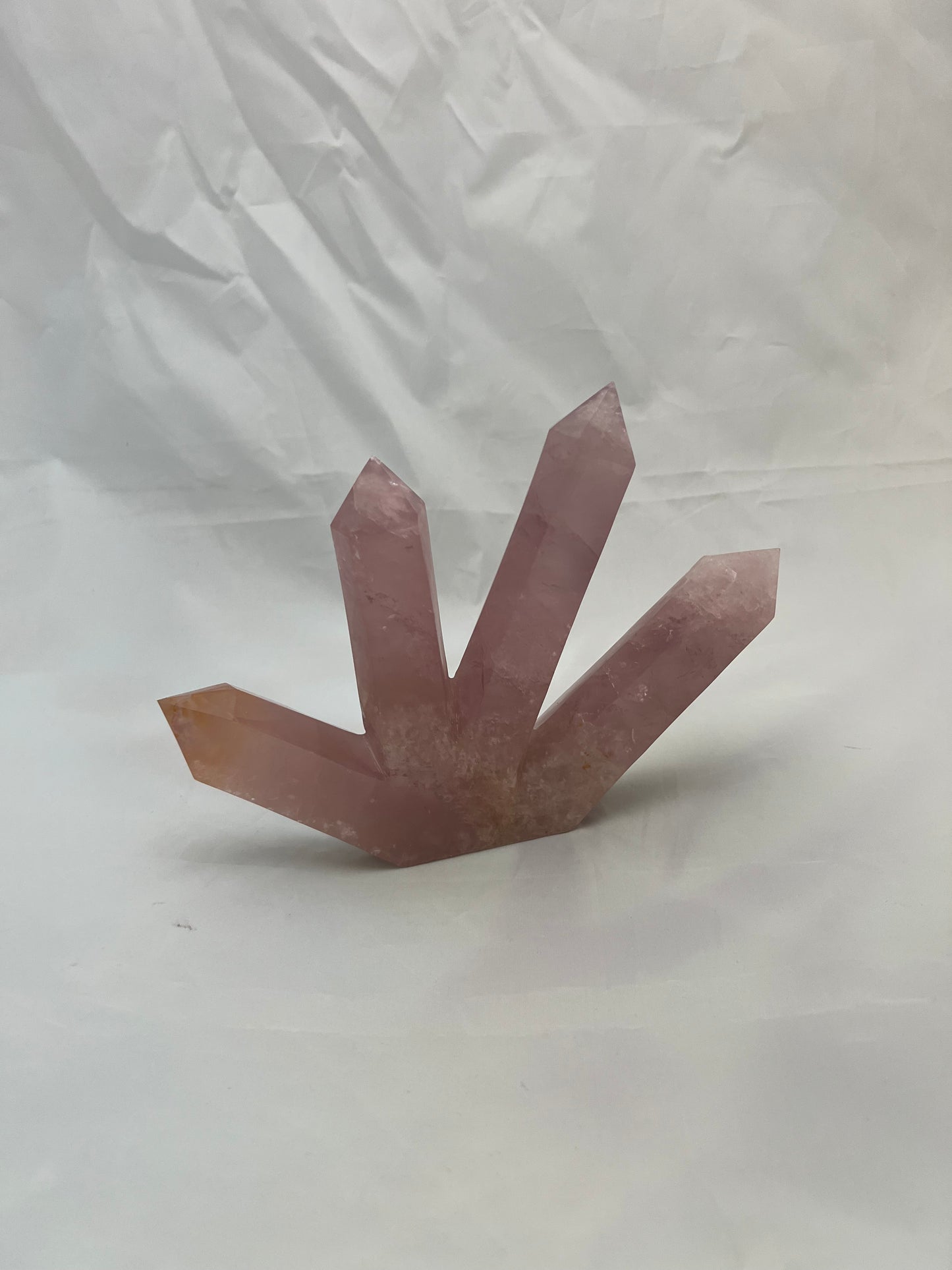 Rose Quartz Cluster Tower