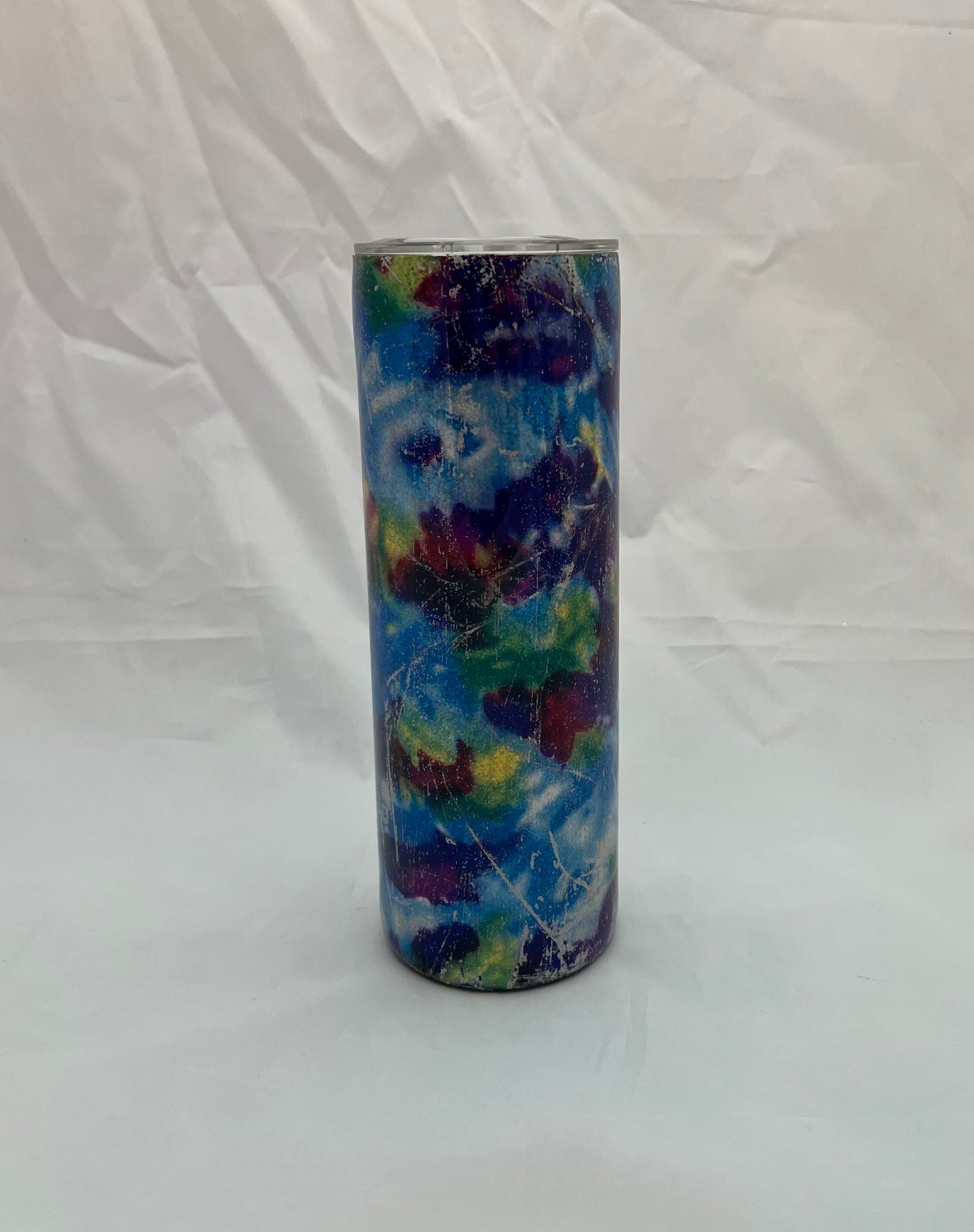 Blue Tie Dye 20oz Resin Tumbler