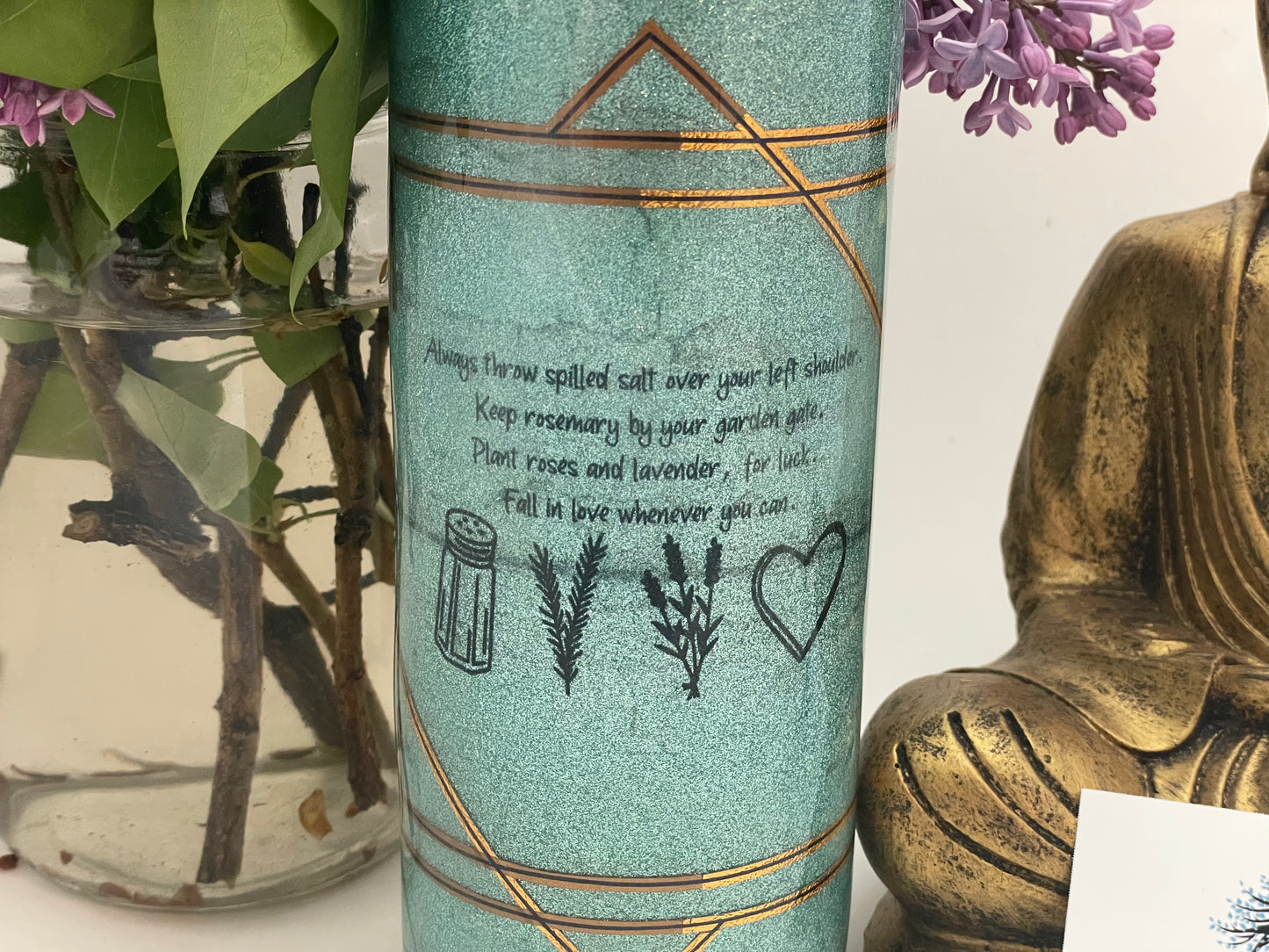 "Always Throw Spilled Salt" 20oz Resin Tumbler