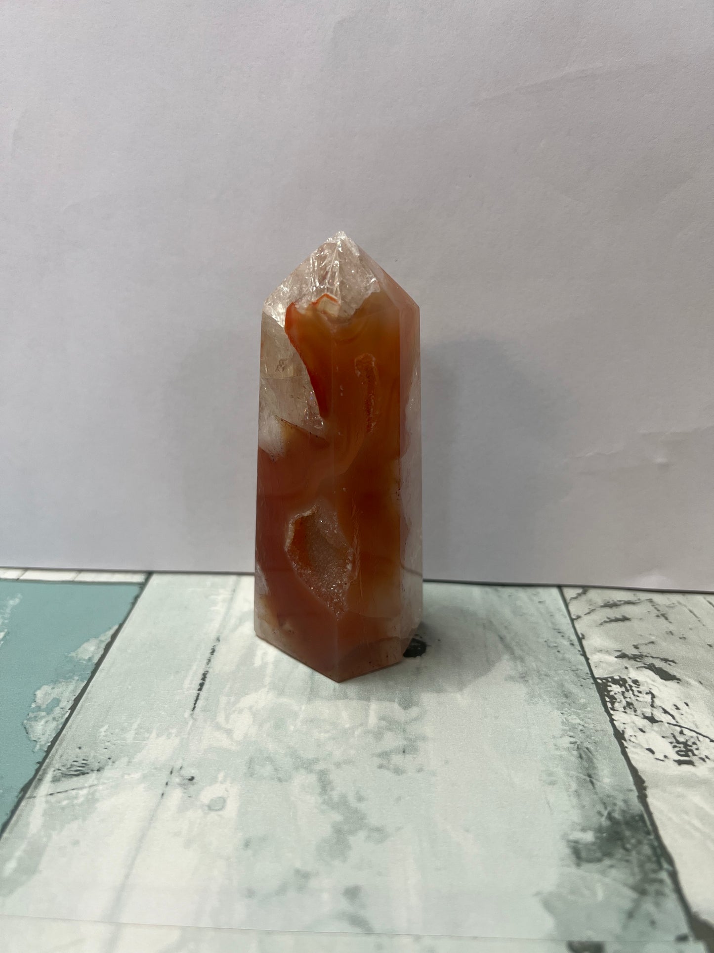 Carnelian Druzy Tower