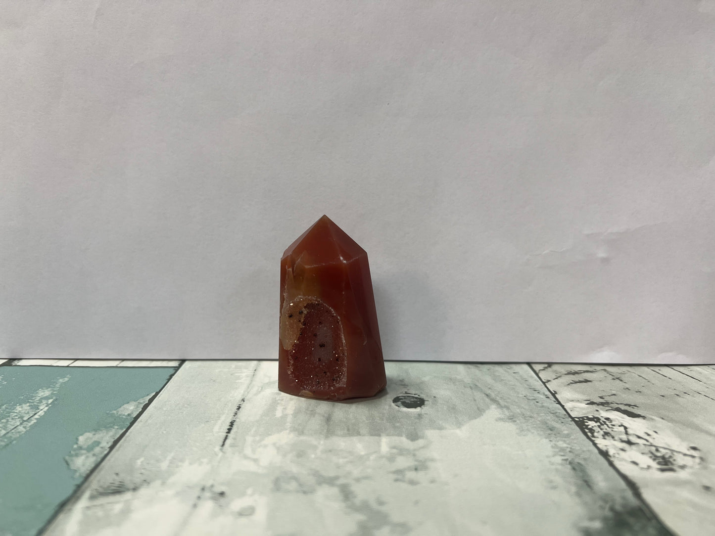 Carnelian Druzy Tower