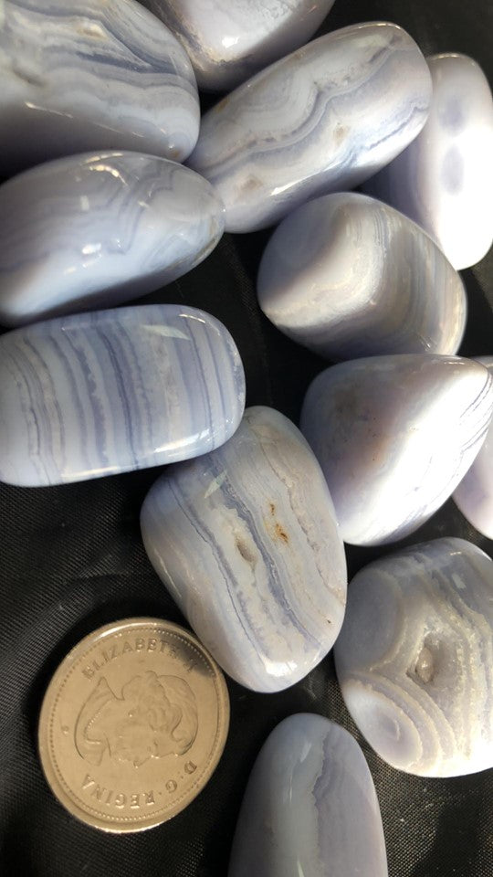 Blue Lace Agate - Tumbled Lg