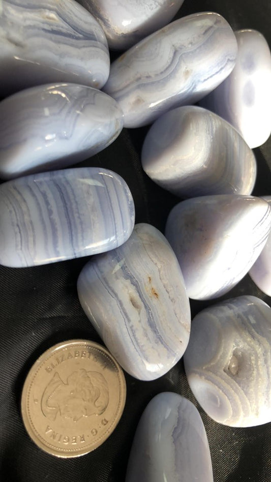 Blue Lace Agate - Tumbled Lg