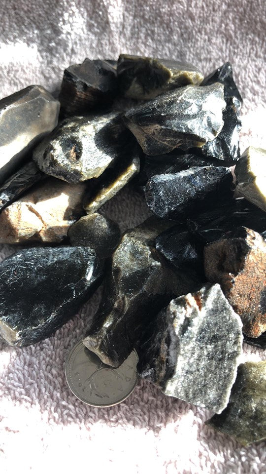 Black Sheen Obsidian - Raw
