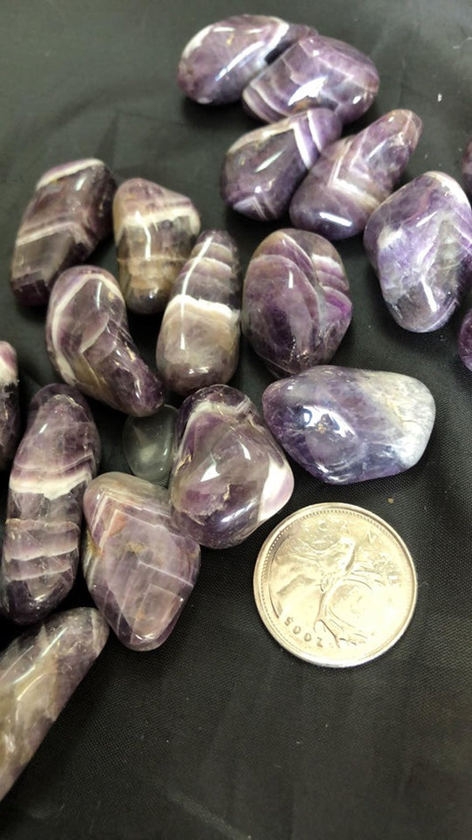 Chevron Amethyst - Tumbled