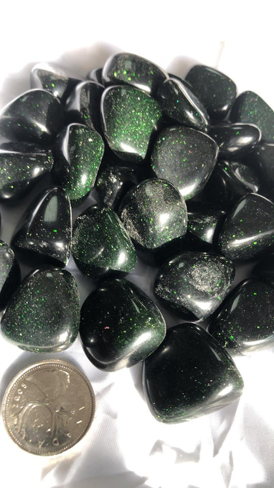 Green Goldstone - Tumbled