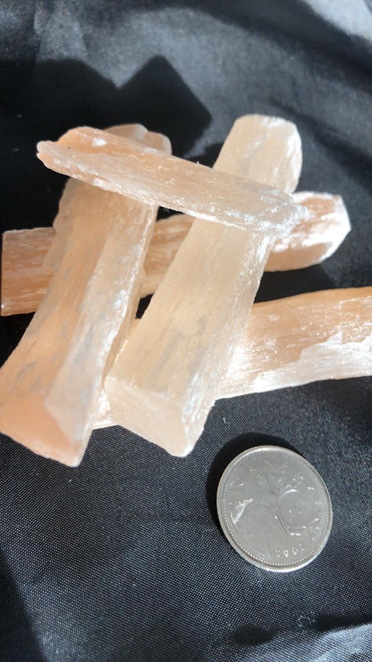 Peach Selenite Bricks Small