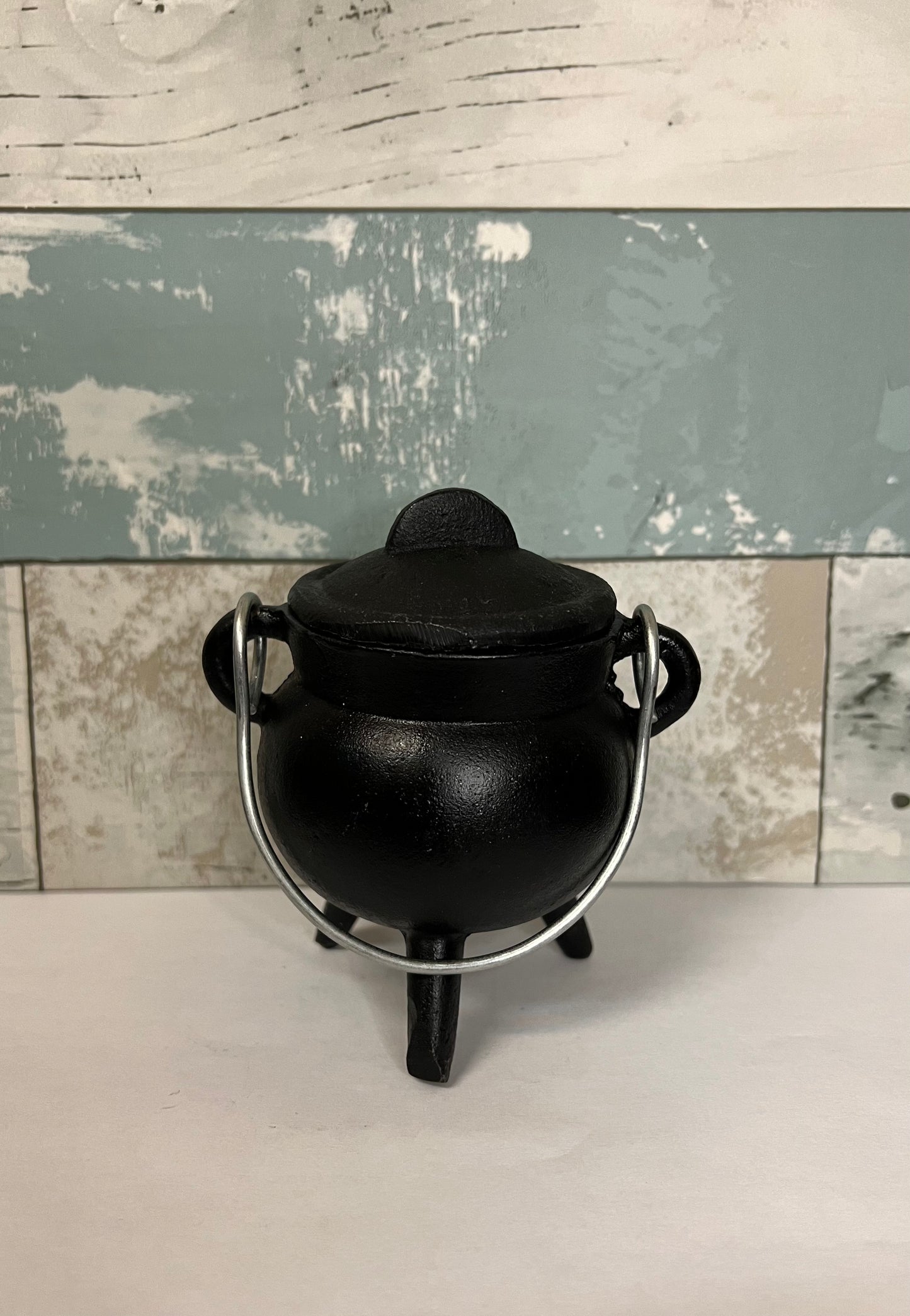 Plain Black Cast Iron Cauldron