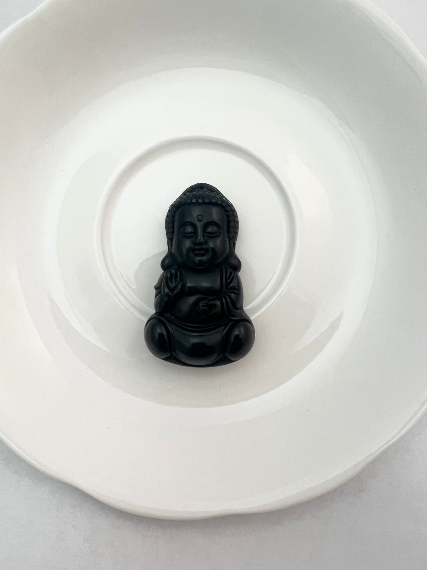 Black Obsidian Buddha