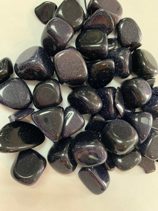 Blue Goldstone - Tumbled