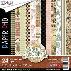 Ciao Bella Voyages Extraordinaires Paper Pad 6X6