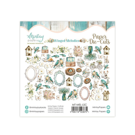 Paper Die Cuts, Winged Melodies (60pc)