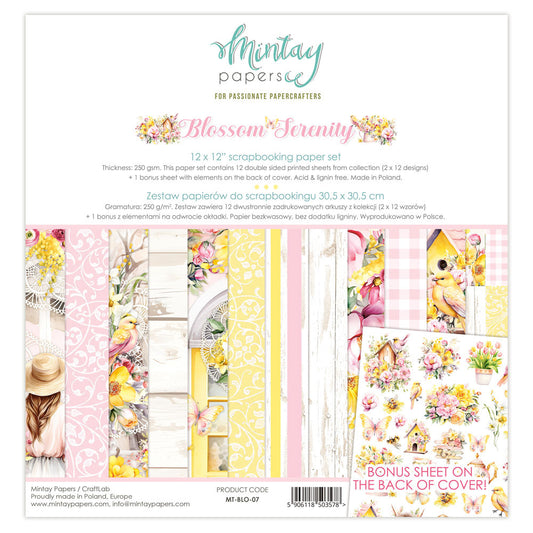 12X12 Paper Set, Blossom Serenity