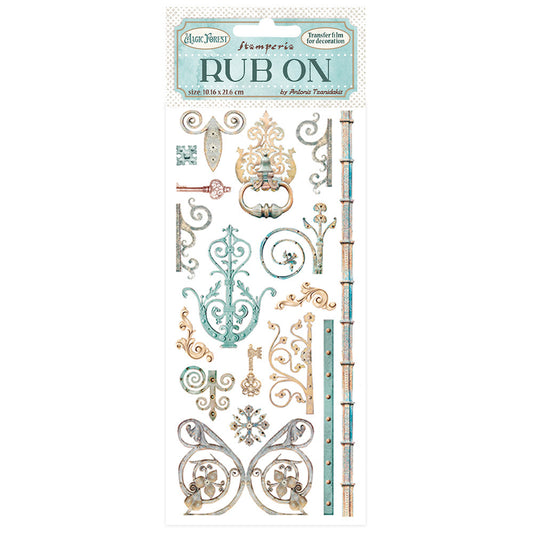 Rub-On Magic Forest - Keys & Decorations