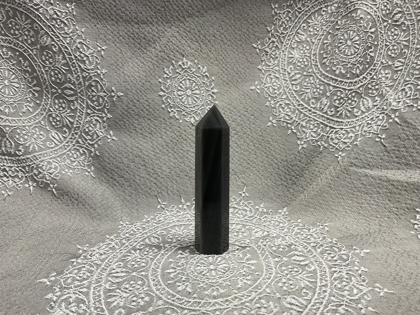 Silver Sheen Obsidian Tower