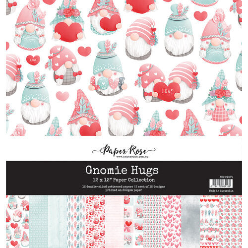 Paper Rose Gnomie Hugs 12x12 Paper Pack