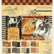 Graphic 45 Farmhouse 8x8 Paper Pad