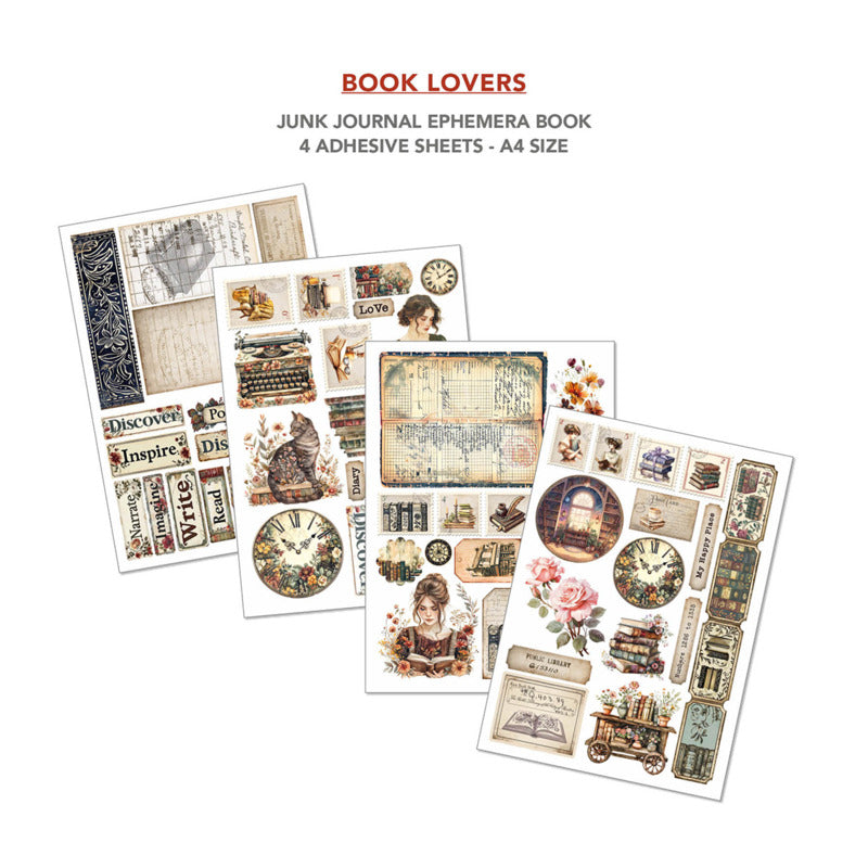 Book Lovers Junk Journal & Ephemera Book