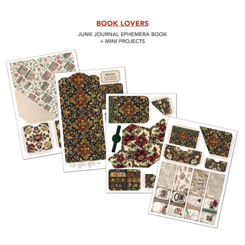 Book Lovers Junk Journal & Ephemera Book