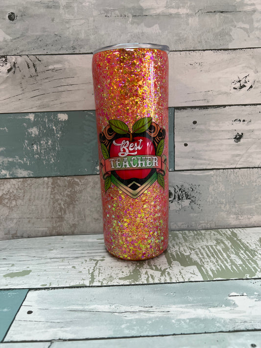 "Best Teacher" 20oz Resin Tumbler