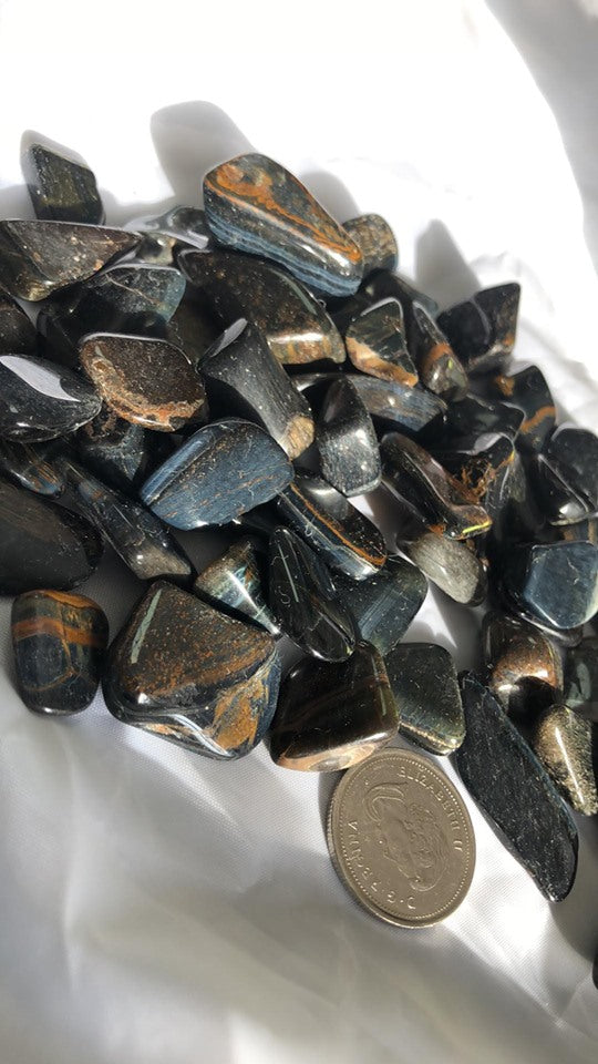 Blue Tigers Eye - Tumbled