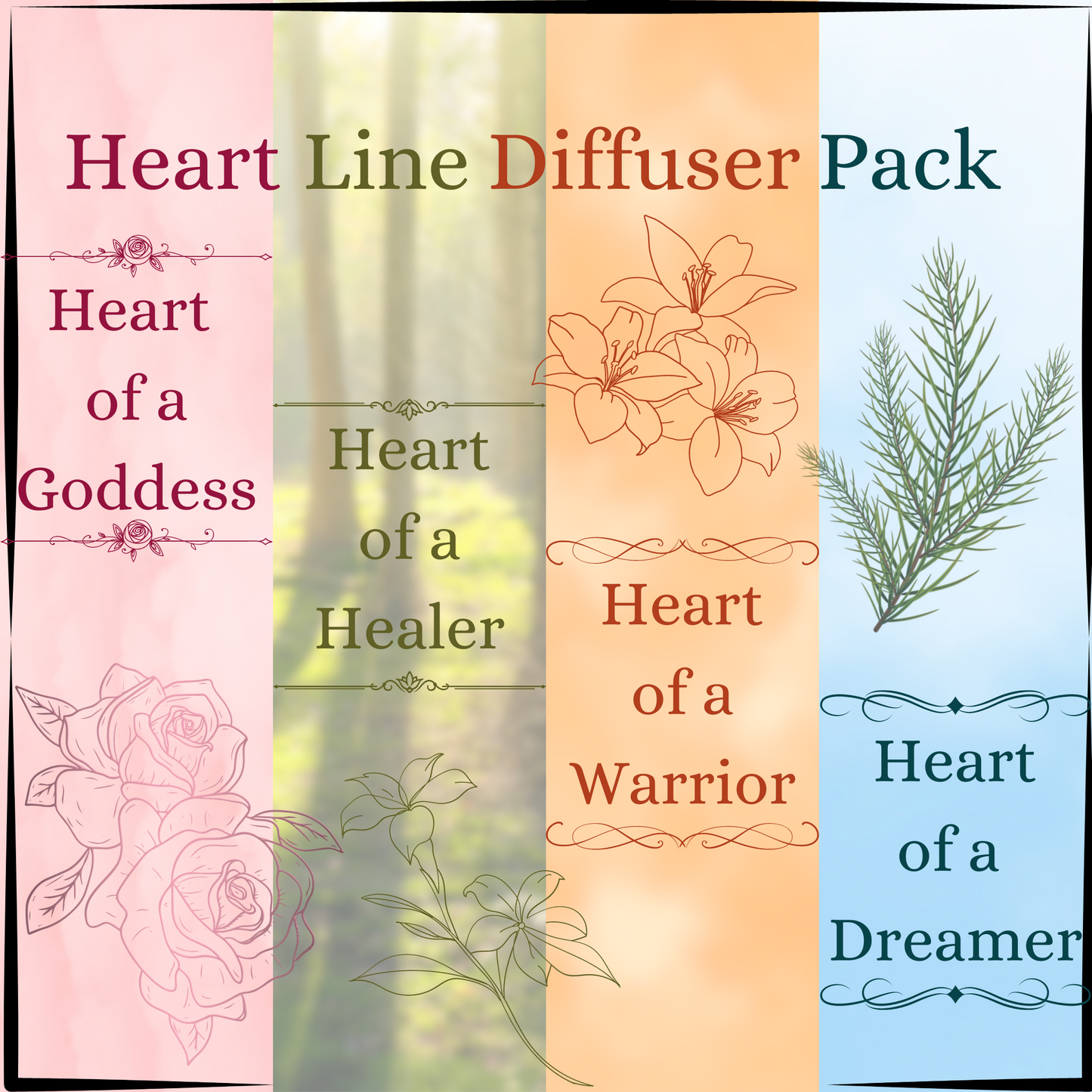 Heart Line Diffuser Pack