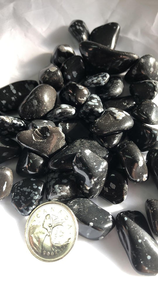 Snowflake Obsidian - Tumbled