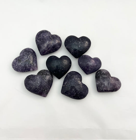 Lepidolite Heart