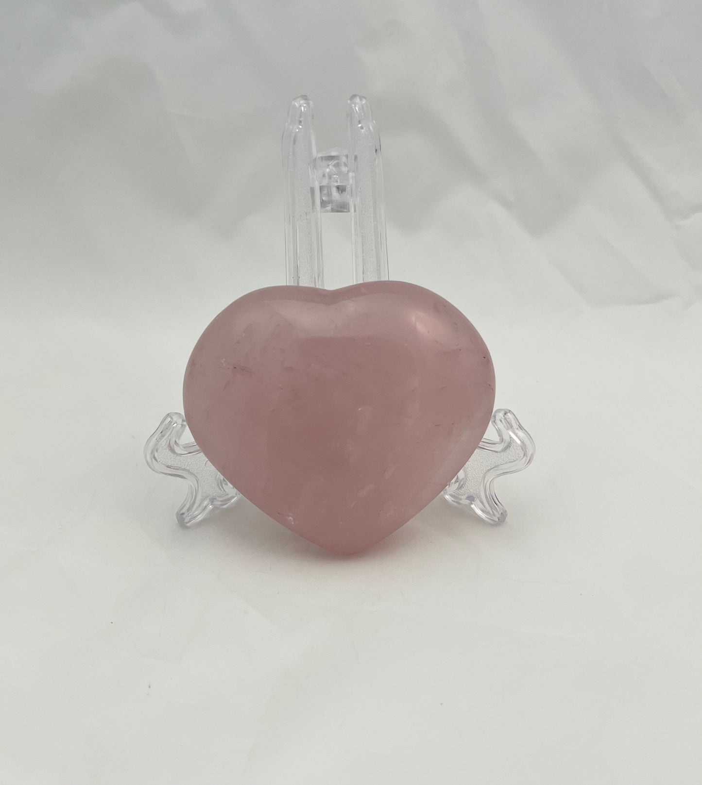 Bubblegum Rose Quartz Heart
