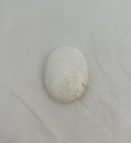 Scolecite Palm Stone