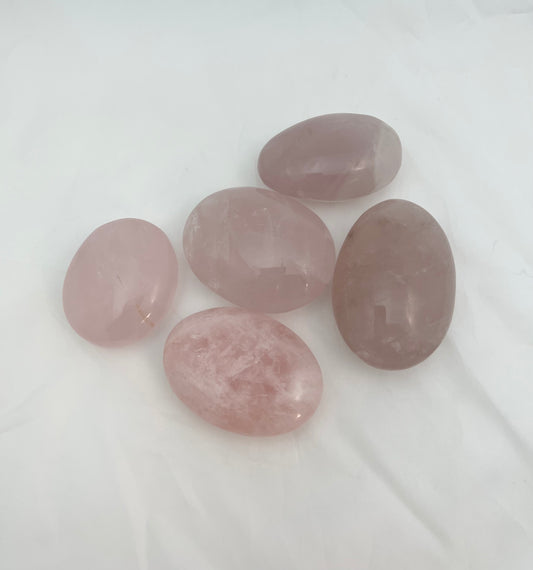 Rose Quartz Palm Stone