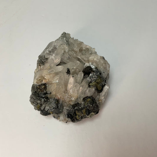 Quartz with Galena & Pyrite Specimen